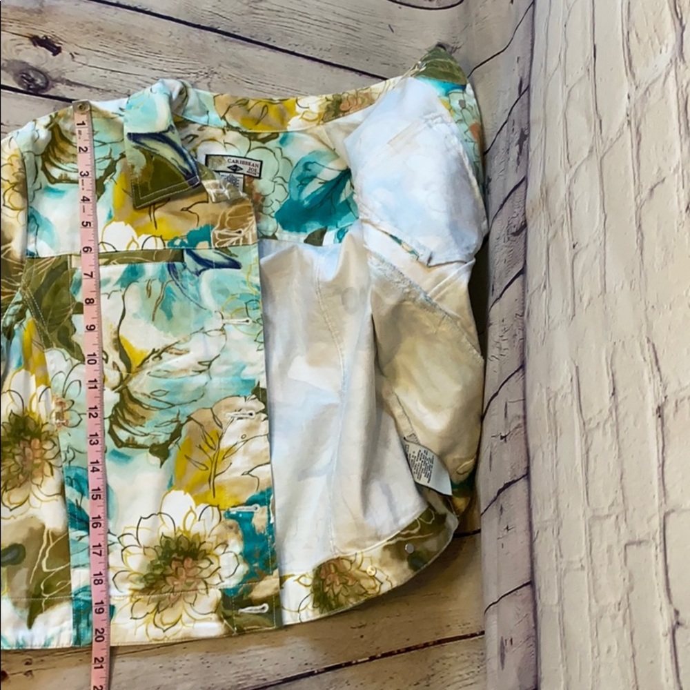 Caribbean Joe Hawaiian floral jacket blazer coat - Picture 8 of 8